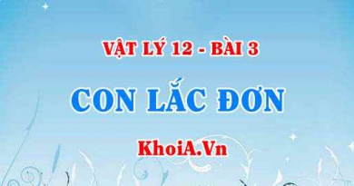 Con lắc đơn: Công thức tính chu kì, tần số, tần số góc, động năng, thế năng và cơ năng của con lắc đơn - Vật lý 12 bài 3